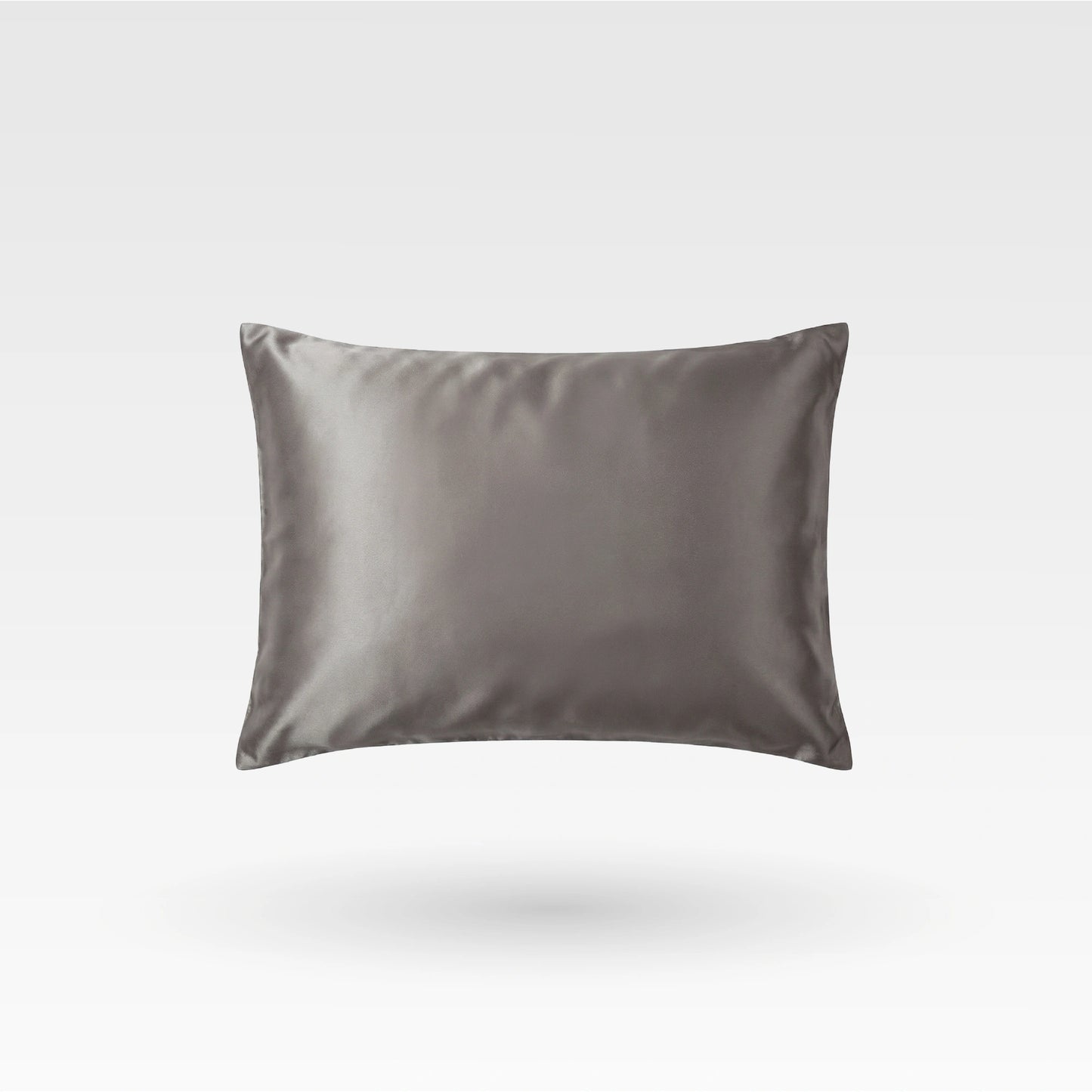 premium 100% natural mulberry silk pillowcase in ash gray color