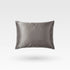 premium 100% natural mulberry silk pillowcase in ash gray color