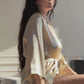 women natural silk robe handmade