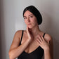silk turban sleep silk bonnet in black color