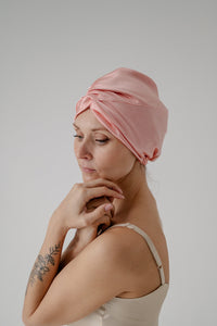 25 Momme Mulberry Silk Bonnet - Blush Pink