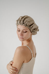 25 Momme Mulberry Silk Bonnet - Desert Dune Color