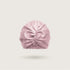 Twisted turban silk bonnet in Powder Pink for sleeping, double-layer 100% mulberry silk, 23 momme, OEKO-TEX certified – SilkWide