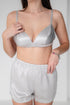 25 Momme Pure Mulberry Silk Bra - Stardust Silver