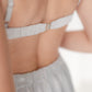 25 Momme Pure Mulberry Silk Bra - Stardust Silver