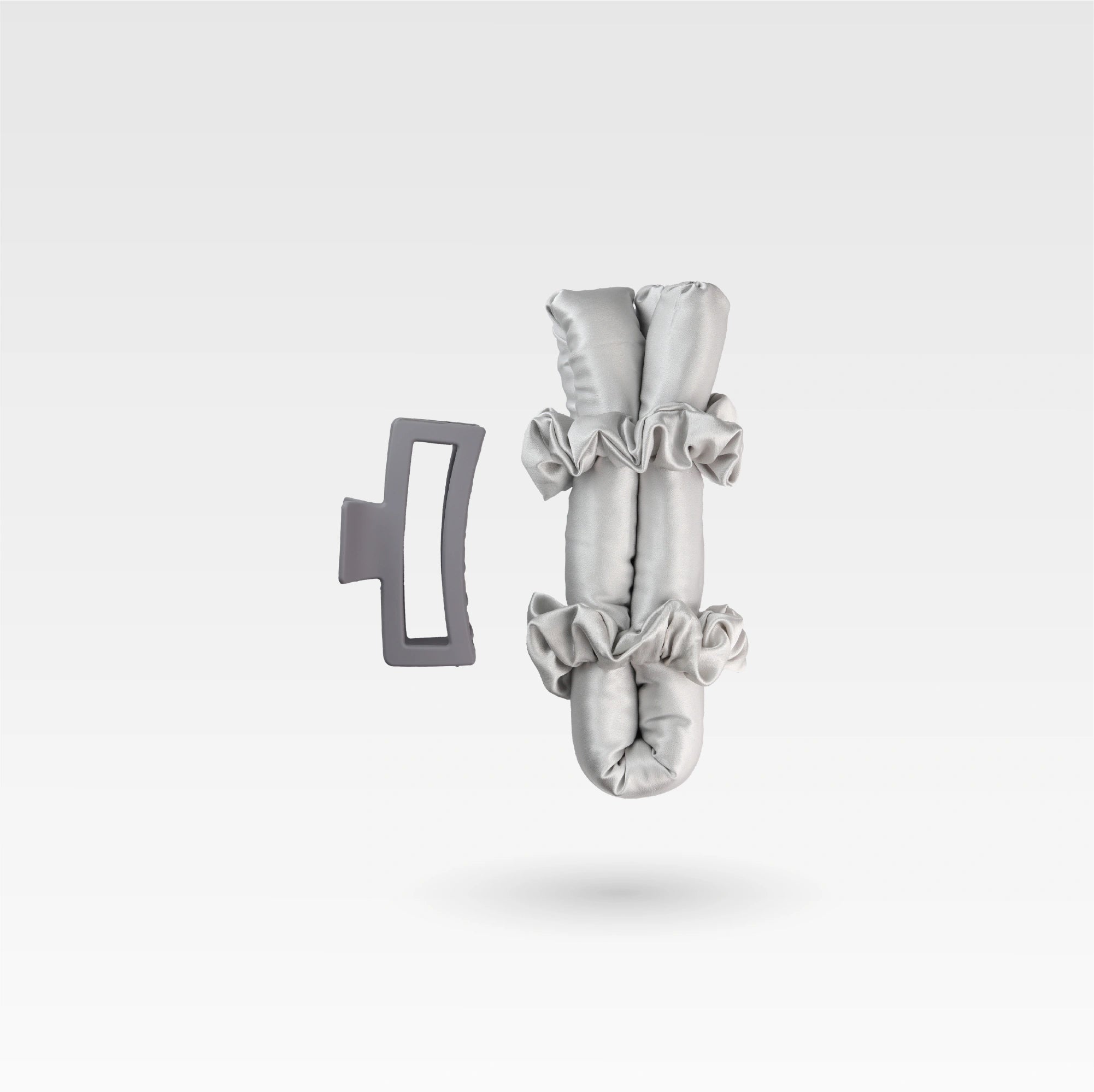 Шелковые бигуди - Серебристый