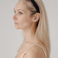 Minimal Natural Silk Headband - Midnight Black