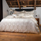 Jacquard Silk Bed Linen Luxury Set - Damask Nature