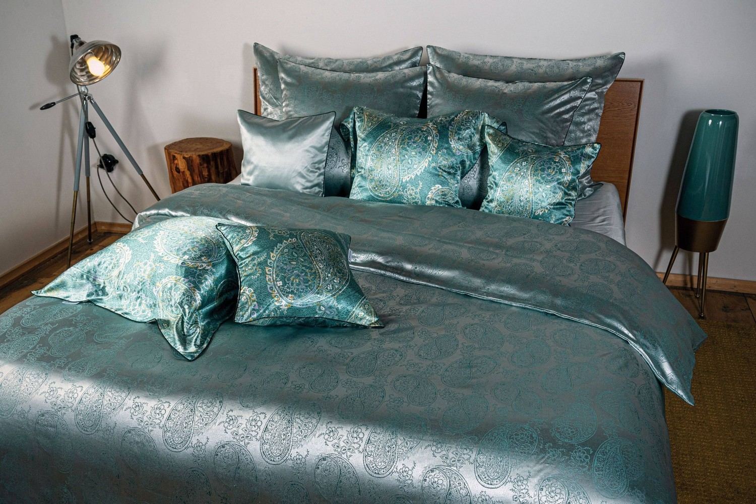 Jacquard Silk Bed Linen Luxury Set - Lusso