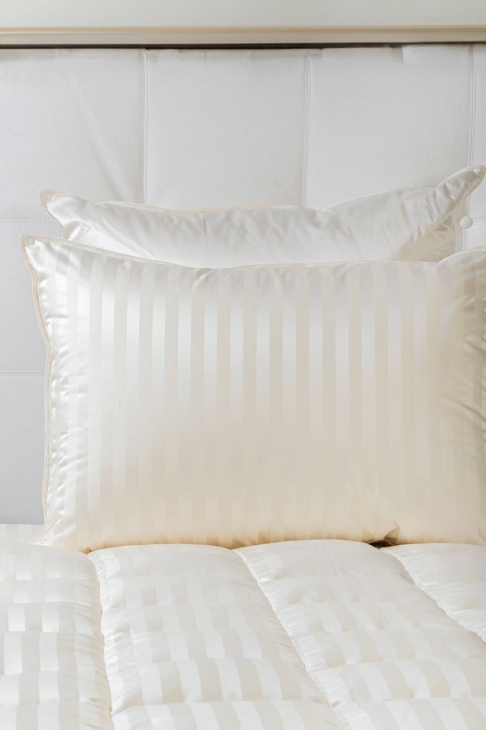 Firm Silk Pillow with Premium Goose Down Filling