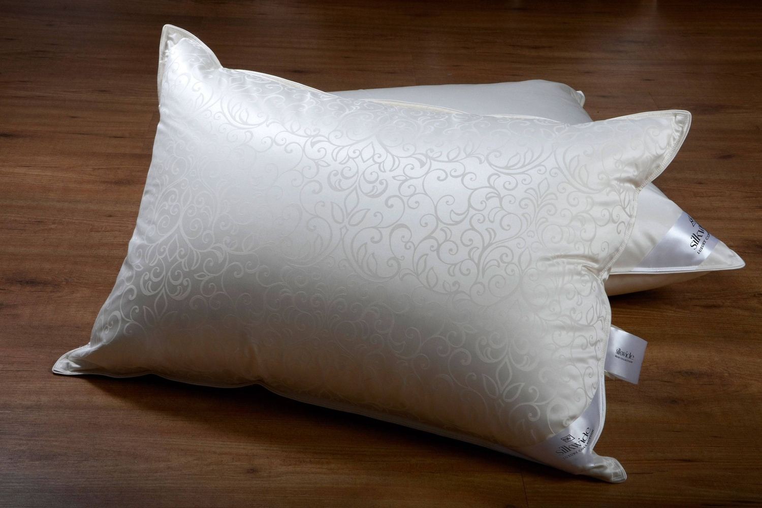 Firm Silk Pillow with Premium Goose Down Filling