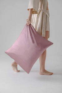 22 Momme Envelope Silk Pillowcase - Pale Mauve