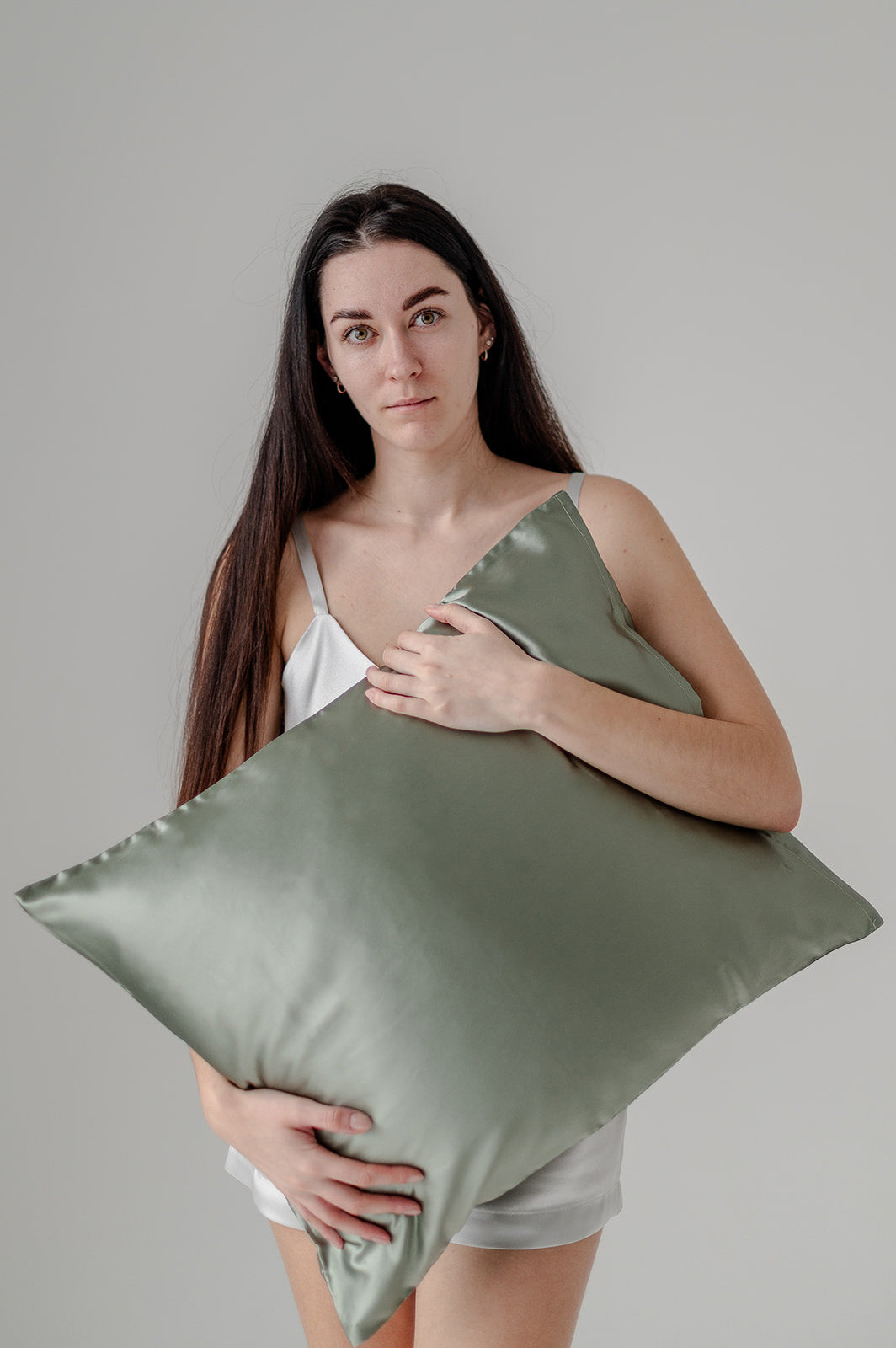 silk pillowcase pistachio, natural mulberry silk