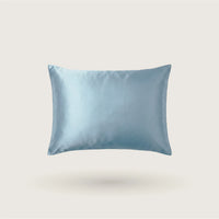 Sky Blue silk pillowcase with envelope closure, 100% mulberry silk, 23 momme, 6A grade, OEKO-TEX certified – SilkWide
