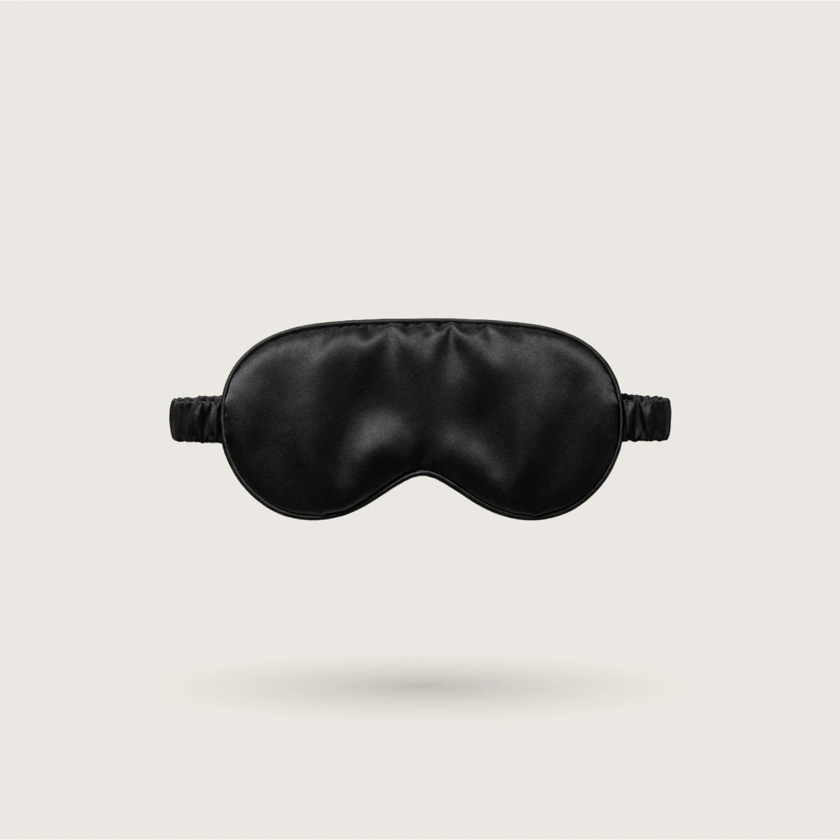 Midnight Black silk sleep mask with silk-covered strap, 100% mulberry silk, 23 momme, OEKO-TEX certified – SilkWide