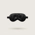 Midnight Black silk sleep mask with silk-covered strap, 100% mulberry silk, 23 momme, OEKO-TEX certified – SilkWide