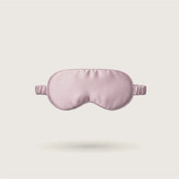 Powder Pink silk sleep mask with silk-covered strap, 100% mulberry silk, 23 momme, OEKO-TEX certified – SilkWide