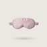 Powder Pink silk sleep mask with silk-covered strap, 100% mulberry silk, 23 momme, OEKO-TEX certified – SilkWide