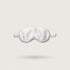 Stardust Silver silk sleep mask with silk-covered strap, 100% mulberry silk, 23 momme, OEKO-TEX certified – SilkWide