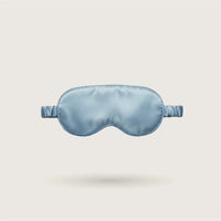 Sky Blue silk sleep mask with silk-covered strap, 100% mulberry silk, 23 momme, OEKO-TEX certified – SilkWide