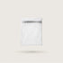 White zip mesh wash bag for washing silk pillowcases, silk accessories and silk sleepwear in the machine – SilkWide