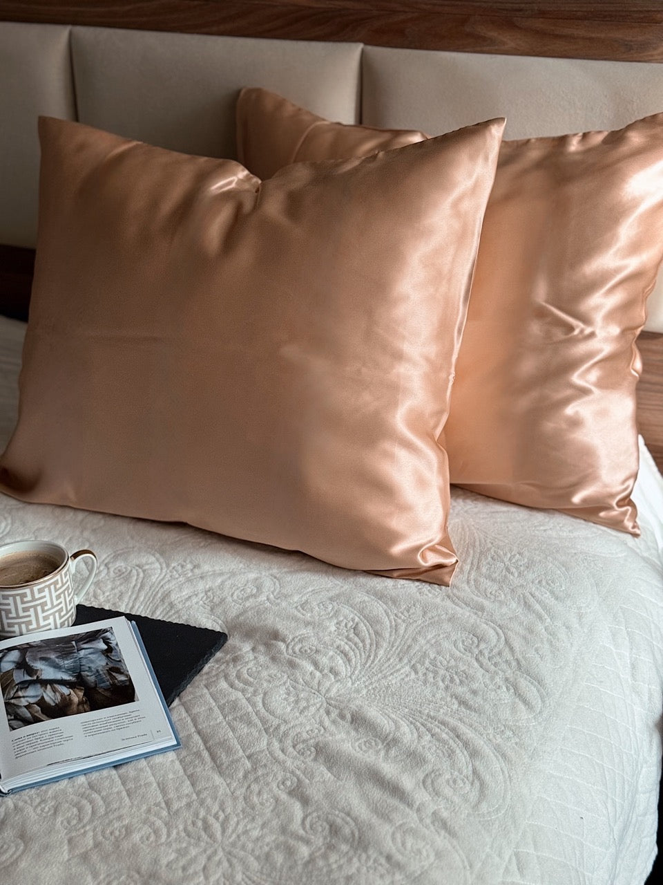 silk pillowcases rose gold