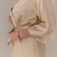 25 Momme Mulberry Silk Robe - Golden Champagne