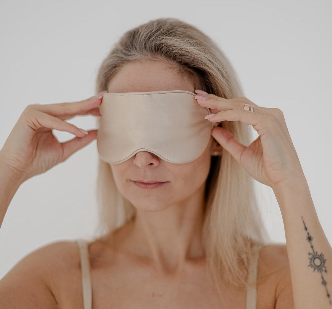 natural mulberry silk sleep mask