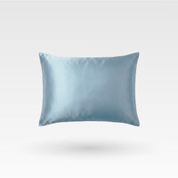 Premium dabīgā zīda spilvendrāna - Gaiši zila