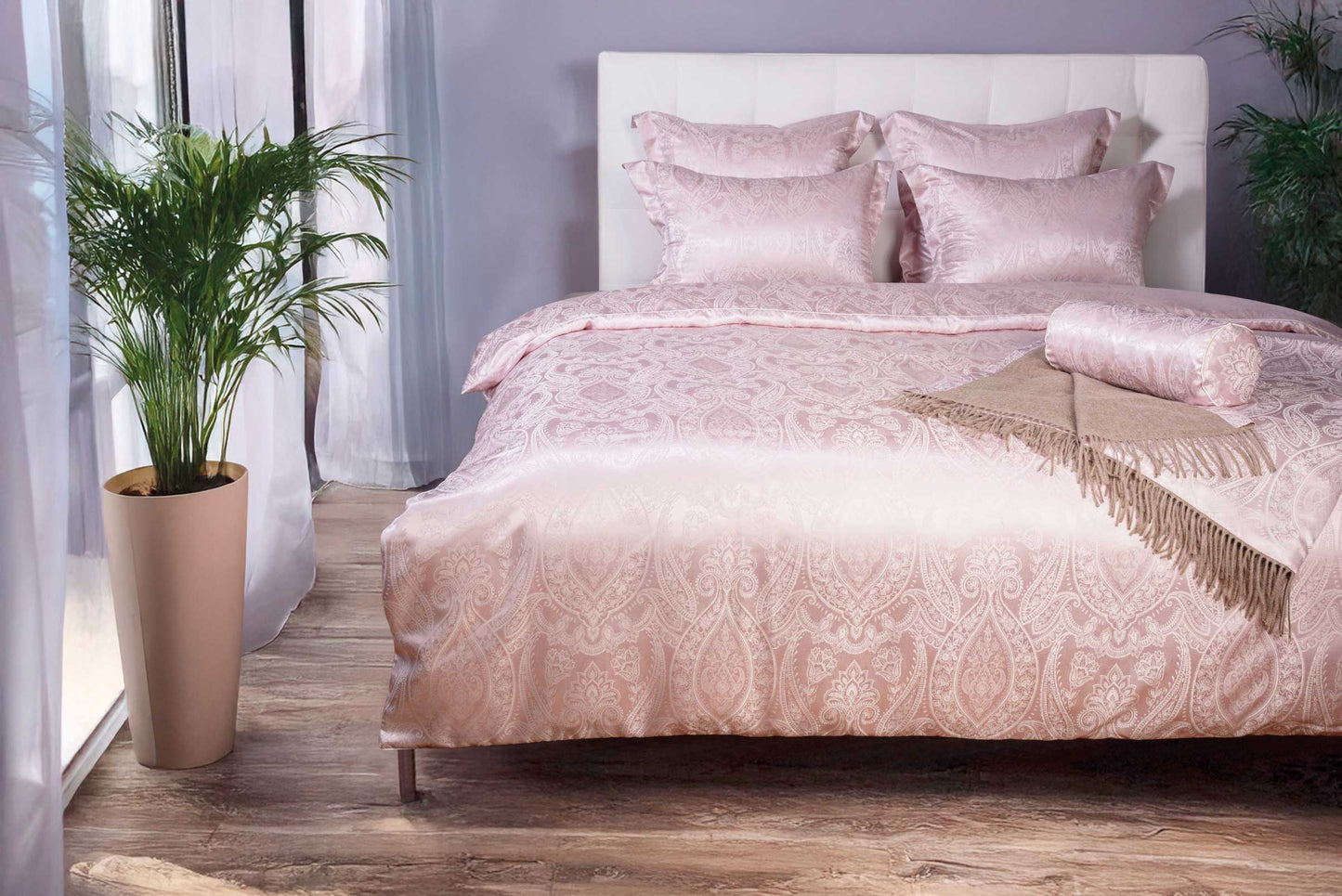 Juego de cama de lujo de seda jacquard - Valeria