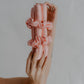 Heatless Mulberry Silk Hair Curler - Blush Pink