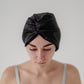 25 Momme Mulberry Silk Bonnet - Midnight Black