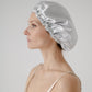 25 Momme Mulberry Silk Bonnet - Stardust Silver