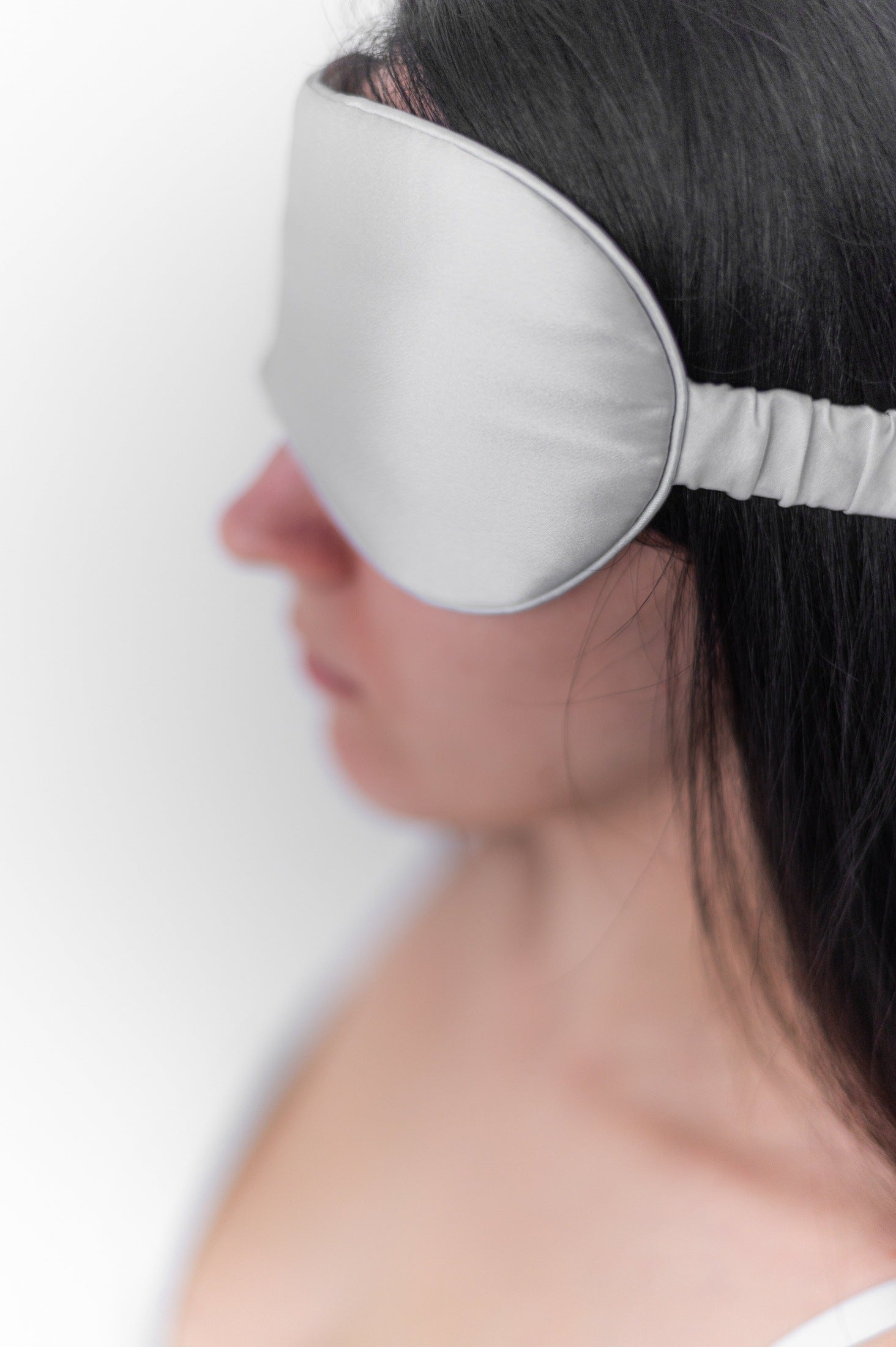 Pure Mulberry Silk Sleep Mask - Stardust Silver