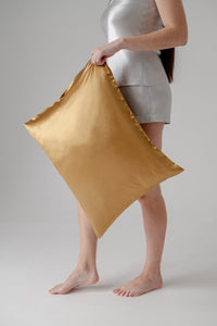 22 Momme Envelope Silk Pillowcase - Gold