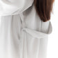 25 Momme Mulberry Silk Robe - Stardust Silver