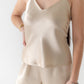 25 Momme Mulberry Silk Shirt - Golden Champagne